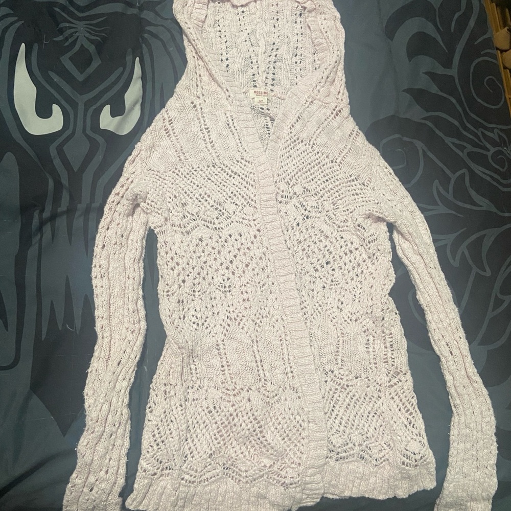 Mossimo Supply Co. Light Pink Knit Cardigan